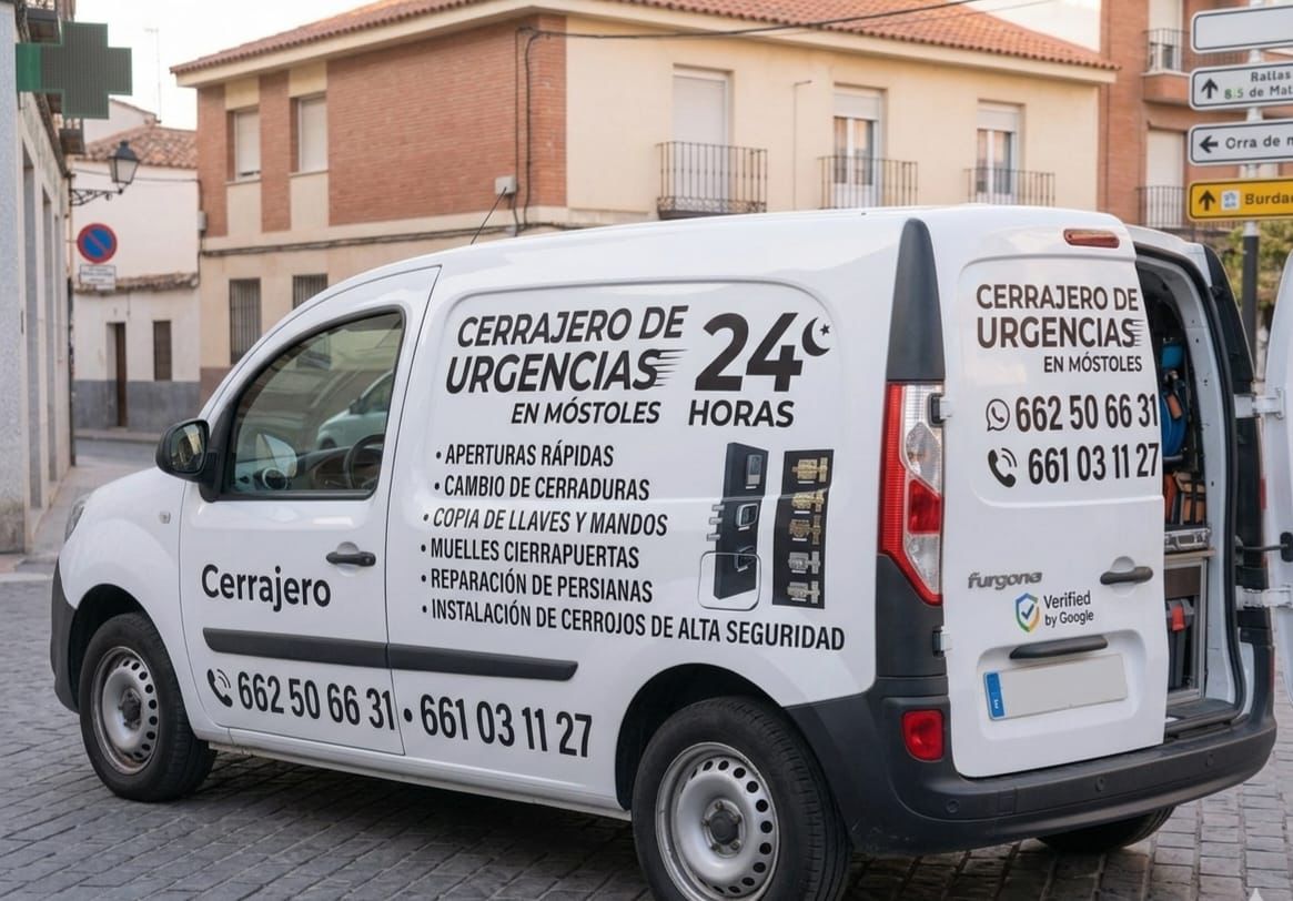 Furgoneta cerrajero urgente Villanueva de la Cañada desde Móstoles